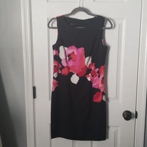 Black and Floral professional workwear dress